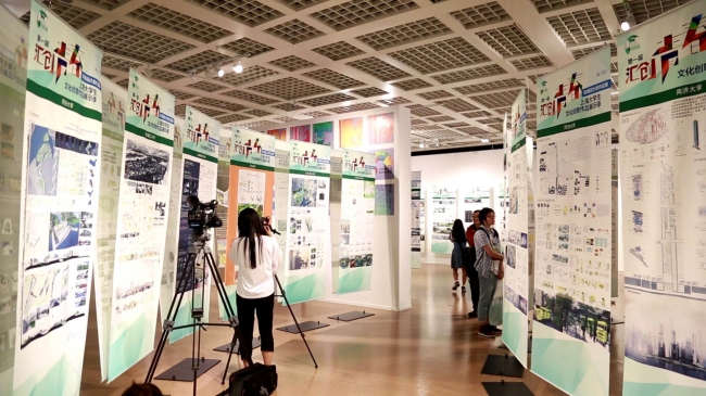 同济承办的大学生环境设计作品展亮相规划展示馆